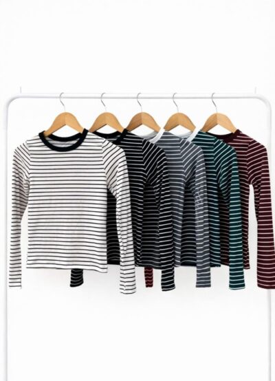 REMERA BÁSICA RAYADA M/LARGA