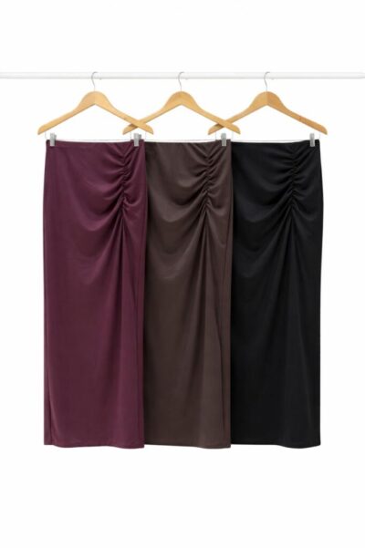 POLLERA LARGA FRUNCE