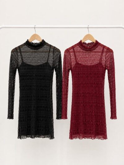 VESTIDO FULL FRUNCIDO TUL