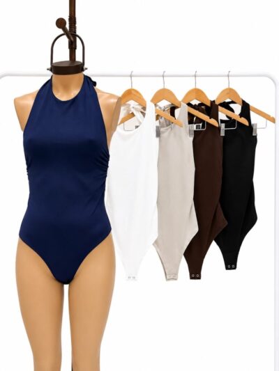 BODY AL CUELLO DOBLE FRUNCE