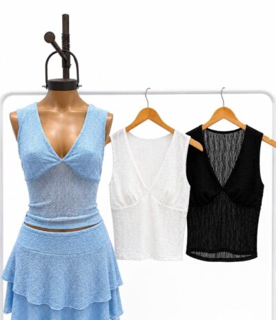 MUSCULOSA CV ENCAJE